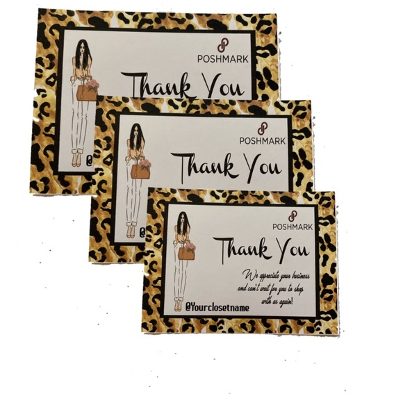 Thank You Business Card (100 count) , Customizable Packaging Cards for Business - Picture 4 of 11